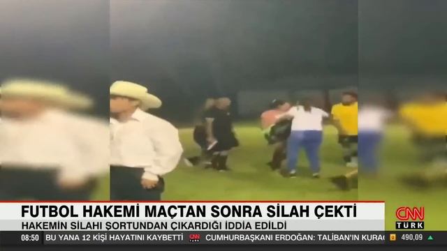 Futbol maçı hakemi sahada silah çekti! смотреть онлайн