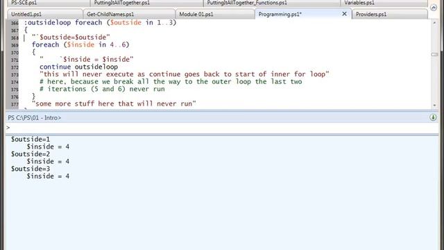 Windows Power Shell Tutorial part 3 Powershell Programming смотреть онлайн