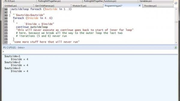 Windows Power Shell Tutorial part 3  Powershell Programming