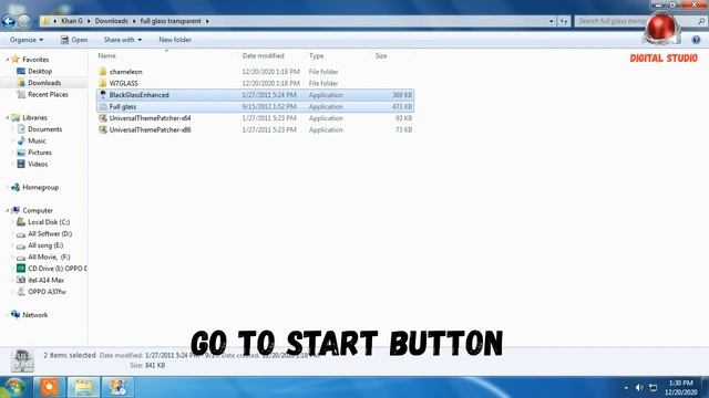 How To Instal Full Glass Transparent Theme in Window 7 | Digital Studio | Youtube Channel смотреть онлайн