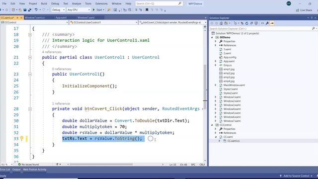 28.Learn WPF in small Steps: Handle Events in User Control смотреть онлайн