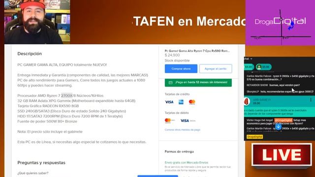 YOUTUBE MURIÓ - Que NO te ESTAFEN en Mercado Libre, hoy buscamos PCs GAMER - Droga Digital смотреть онлайн