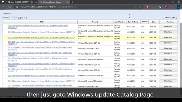 Windows 10 Cumulative Update KB5027215 - June 13, 2023 | Download and Install 22H2 - 19045.3086 смотреть онлайн