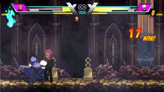 Sakuna Vs Gojo Jujutsu kaisen fights / Mugen смотреть онлайн
