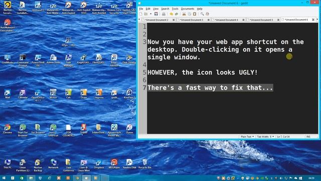 Create Web Application Shortcuts on the Desktop with Latest Google Chrome in Windows 8.1 смотреть онлайн