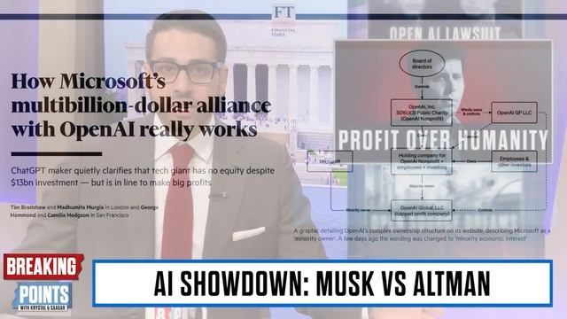 Elon SUES Sam Altman: Open AI 'SELL OUT' To Microsoft смотреть онлайн