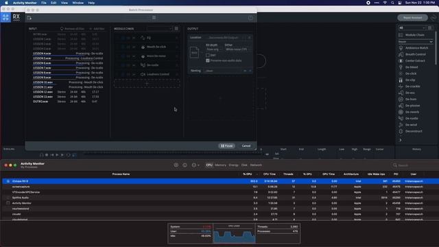 Izotope RX8 - M1 Mac Mini vs the rest смотреть онлайн