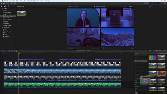 How to Use Adjustment Layers in Final Cut Pro X - Step-by-Step Tutorial смотреть онлайн