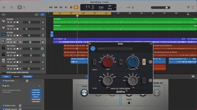 How to Mix Bass Guitar in GarageBand (GarageBand Tutorial) смотреть онлайн
