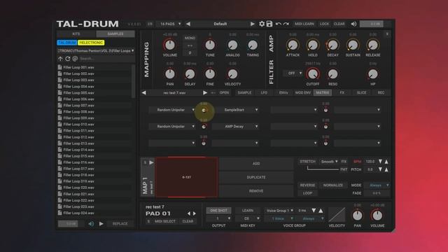 TAL DRUM - Record Sample, FX, Mod Matrix смотреть онлайн