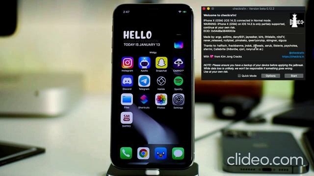 How To Jailbreak iOS 14 (15.2)With Checkra1n 0.12.4 iPhone X/8/7/6/SE Windows version! |Success 100 смотреть онлайн