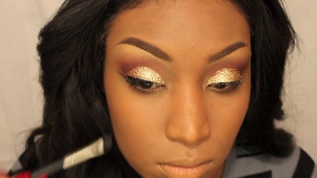 NEW YEAR'S EVE MAKEUP TUTORIAL (GLITTER) смотреть онлайн