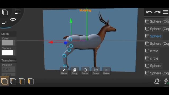 how to make a low poly deer animal model in prisma 3d.animal animation. смотреть онлайн