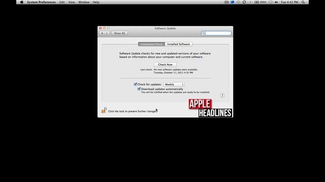 How to disable automatic Software Update downloading in Mac OS X Lion смотреть онлайн