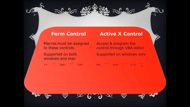 Form Controls vs Active X Controls смотреть онлайн