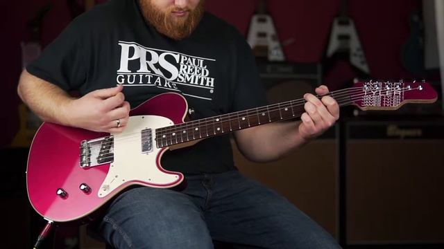 Tyler Mongoose Retro Candy Red Matching Headstock - #14141 смотреть онлайн