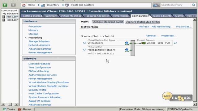 Configure vNetwork Standard Switches and vSS Policies Vmware смотреть онлайн
