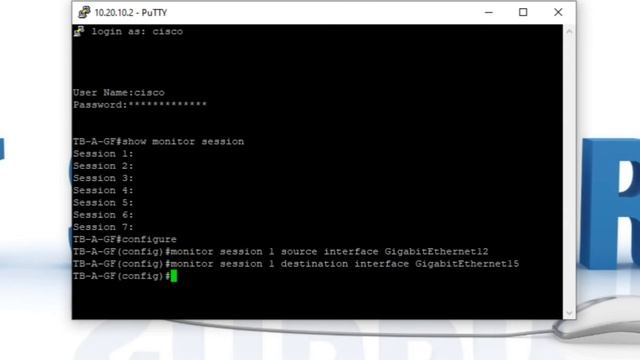 Cisco Switch Port Mirroring Configuration ||CLI Command || смотреть онлайн