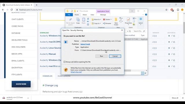 How to Download and Install Audacity 2.3.3 Latest Version 2020 [Free DL] || Be Cool Channel смотреть онлайн