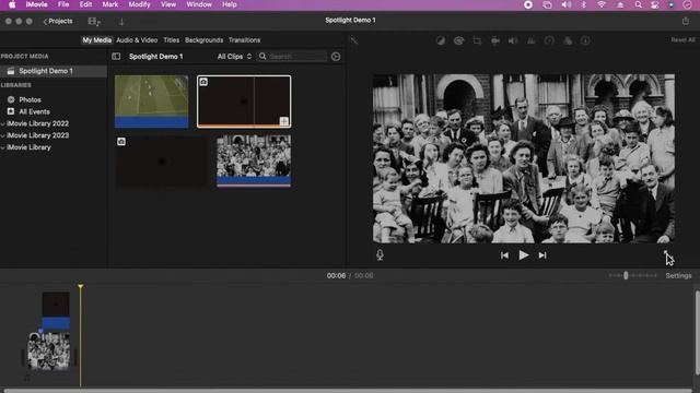 Spotlight effect iMovie macOS смотреть онлайн