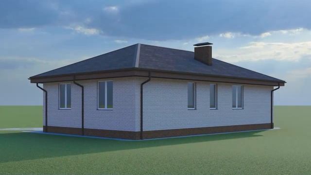Одноэтажный дом "Европа" смотреть онлайн