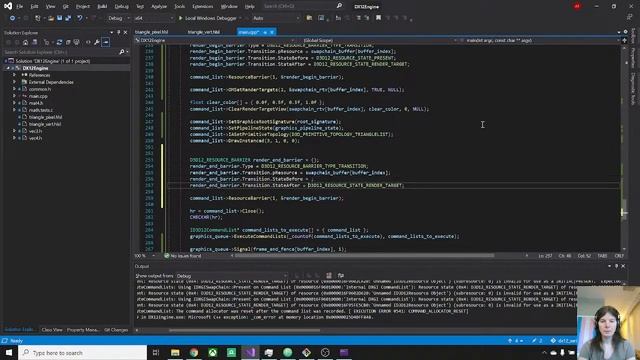DX12 Programming -- Finishing First Triangle + Debugging and Cleanup смотреть онлайн
