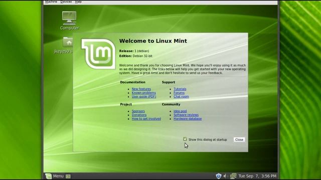 First look at Linux Mint Debian Edition 201009 смотреть онлайн