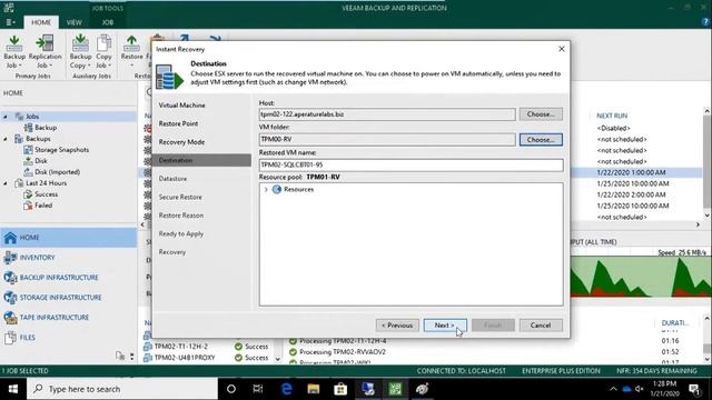 Veeam Availability Suite v10 Launch Event - Multi-VM Instant Recovery Demo смотреть онлайн