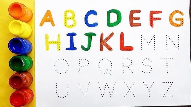 Collection of Alphabet drawing colouring for kids| Easy draw and paint alphabet |English for kids,2 смотреть онлайн