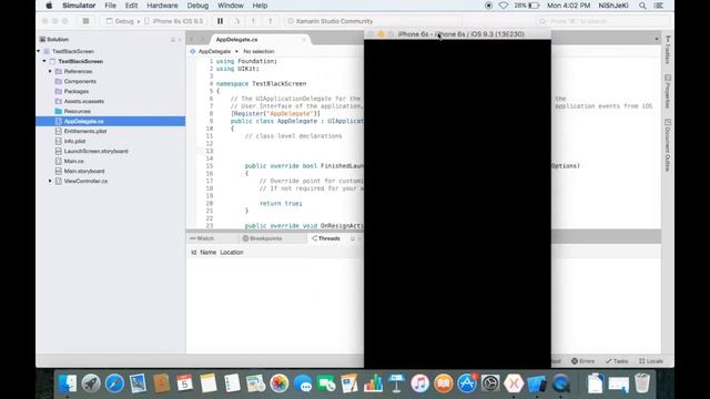 How to fix black screen after App startup in Xamarin.iOS смотреть онлайн