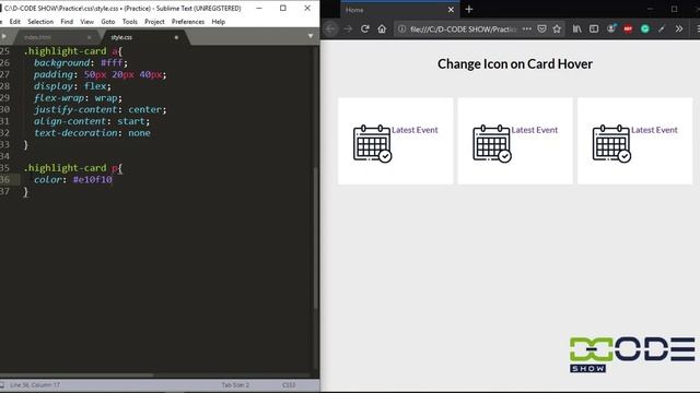How To Create Icon Hover Effect Using CSS | Hover Effect in HTML смотреть онлайн