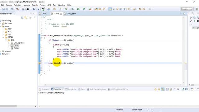 Tutorial AVR Driver (atmega 32) - Digital Input Output ( DIO ) part3 смотреть онлайн