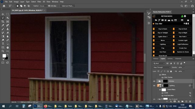 Photoshop Tutorial : AI Sky swap, create leaves on trees, twilight conversion смотреть онлайн