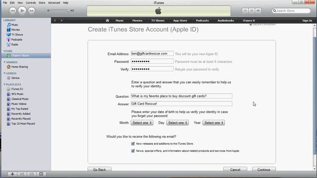 Set up iTunes Account with Gift Card - Without Credit Card смотреть онлайн