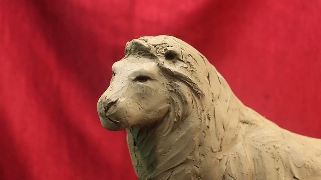 How to make clay Lion | mitti ka sher banana | Lion clay modelling смотреть онлайн