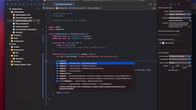 iOS development - Http request with Alamofire using cocoapods to manage dependencies/frameworks. смотреть онлайн