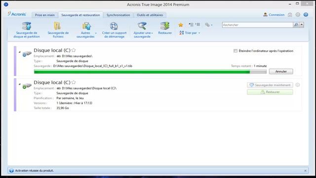 Sauvegarder votre partition avec Acronis True Image 2014 смотреть онлайн