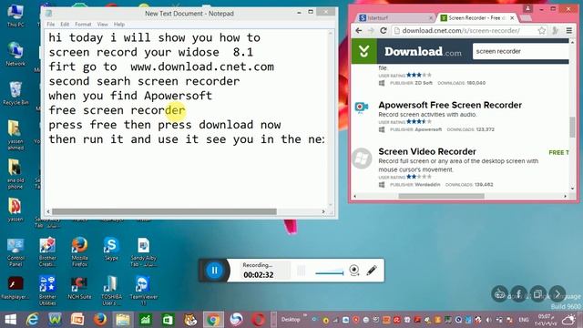 how to screen record windows 8.1 смотреть онлайн