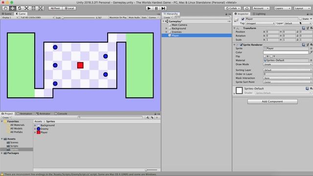 Creating The Worlds Hardest Game In Unity смотреть онлайн