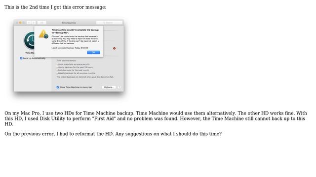 Apple: Time Machine couldn't complete the backup (2 Solutions!!) смотреть онлайн