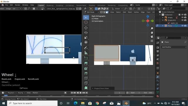 Apple iMac 2021-speed modeling in blender 2.93 смотреть онлайн