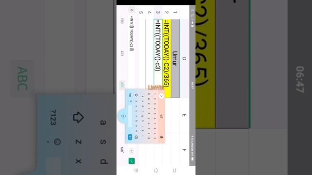 Menghitung Umur #wps office #android смотреть онлайн