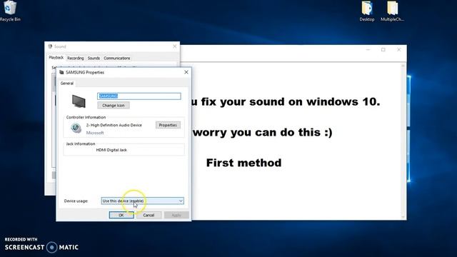 How To Fix Audio Sound Problem On Windows 10 - Fix Sound Problem, Audio Not Working On Windows 10 смотреть онлайн