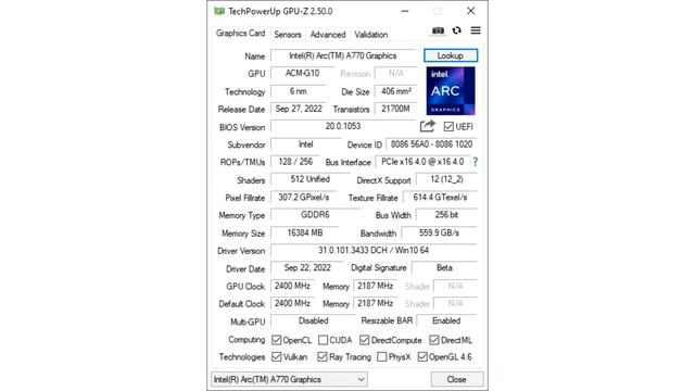 Arc A770 Loses 25 percent Performance without Resizable BAR смотреть онлайн