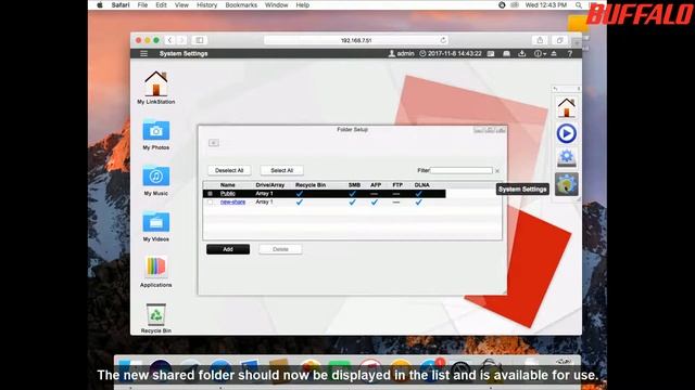 How-to: Connect to a LinkStation LS520 share on Mac OS X смотреть онлайн