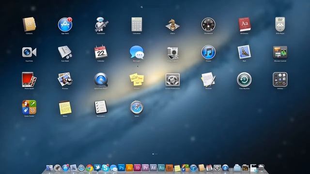 OSX 10.8 Mountain Lion Launchpad Feature смотреть онлайн