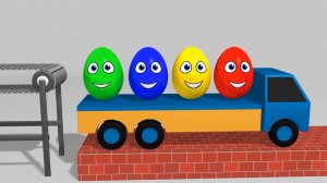 Мультики для детей, делаем киндер сюрпризы, учим цвета