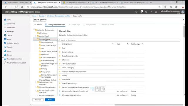 HTMD-MI3️⃣9️⃣ Edge Chromium Browser Home Page Policy Setting Using📌Intune Administrative Templates смотреть онлайн