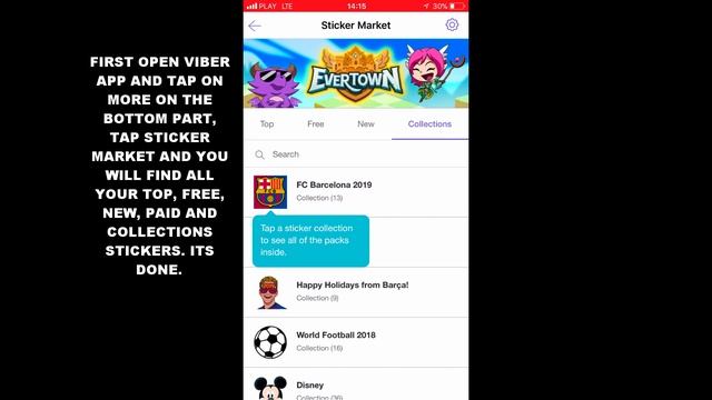 HOW TO ACCESS STICKERS MARKET IN VIBER APP (IOS) смотреть онлайн