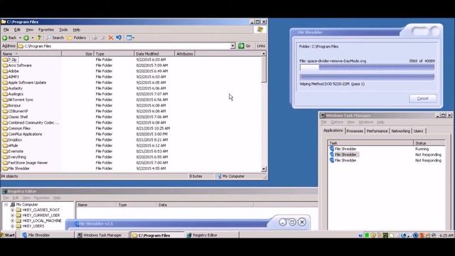 Destroying Windows Server 2003 sp2 With A Lots Of Programs Installed смотреть онлайн